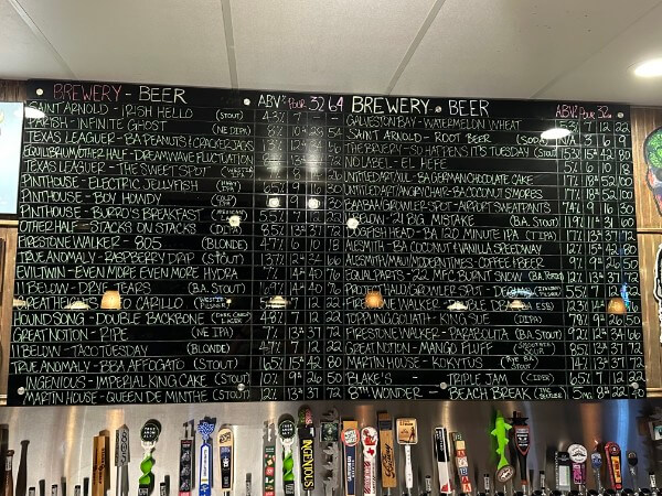 10th ANNIVERSARY BEER LIST